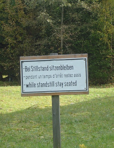 Stay seated